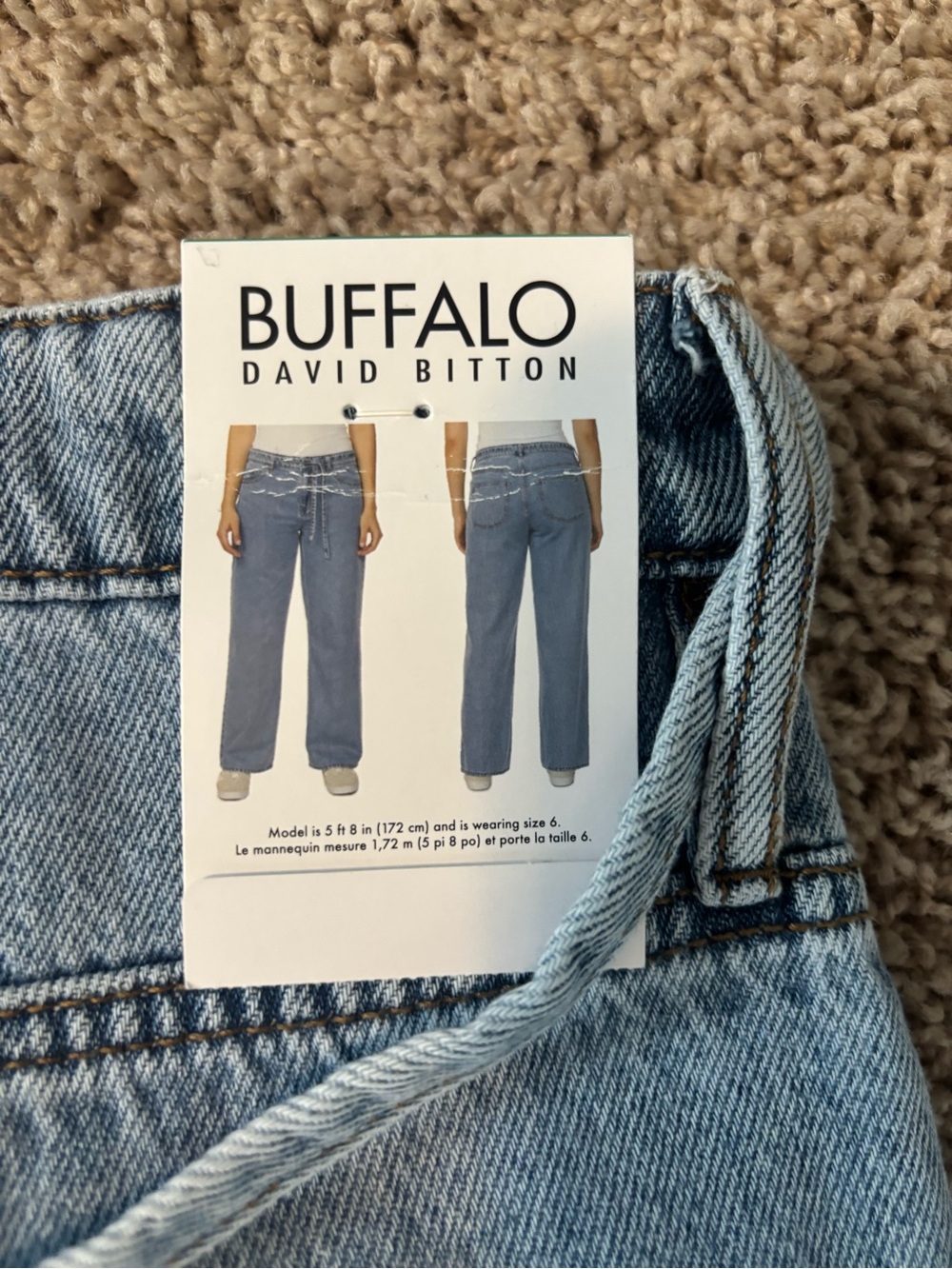 Buffalo David Bitton Light Blue Relaxed women’s wide leg Jeans